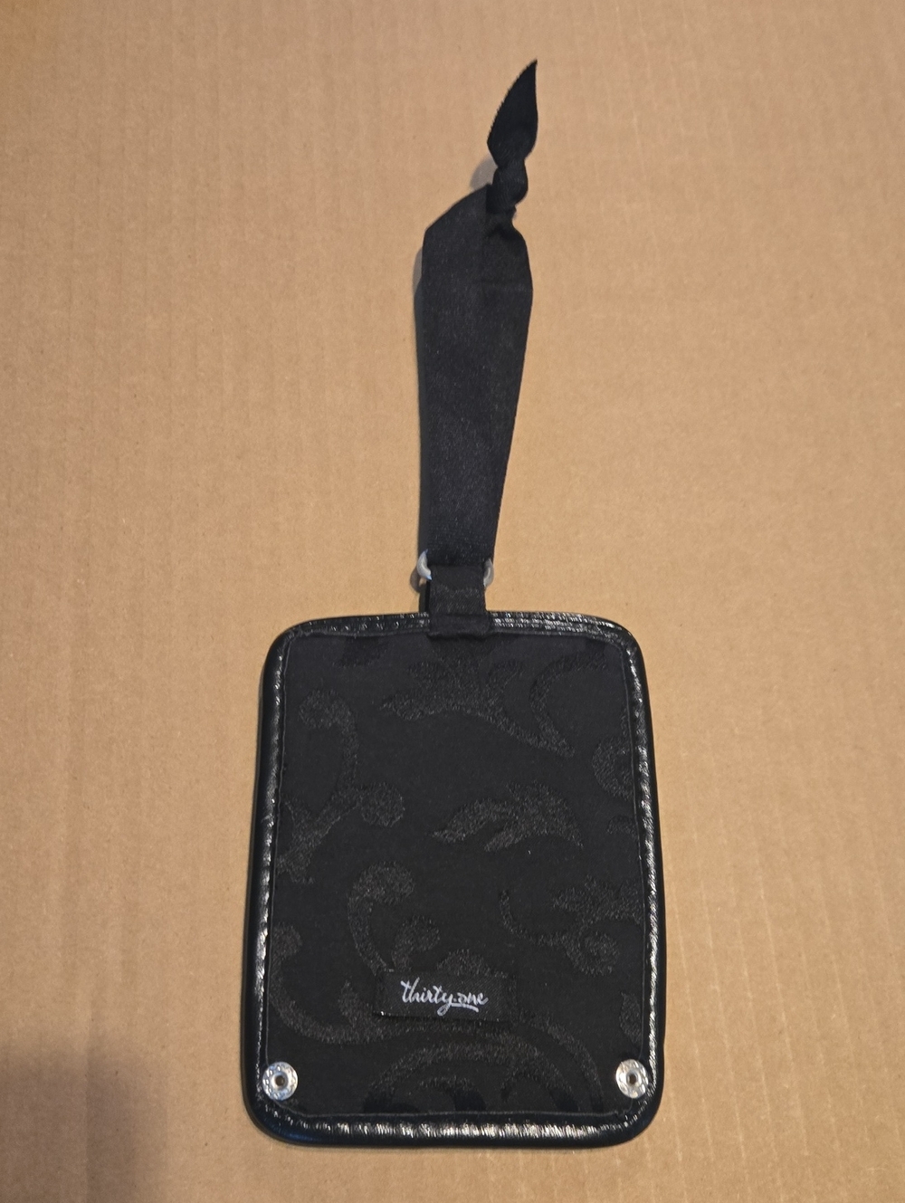 thirty-one Black Paisley Hanging Luggage Tag